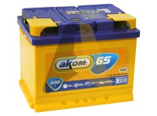 Автомобильный аккумулятор Аком 65L 600A
