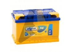 Автомобильный аккумулятор Аком 74R низ. 700A