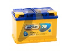 Автомобильный аккумулятор Аком 75L 750A