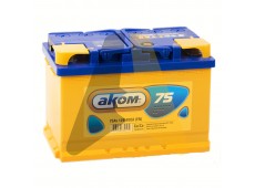 Автомобильный аккумулятор Аком 75R 750A