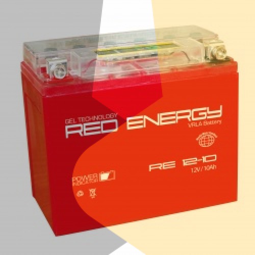 Автомобильный аккумулятор Red Energy DS 12-10, 10Ач, 110А 137x77x135 YB9A-A, YB9-B, 12N9-4B-1