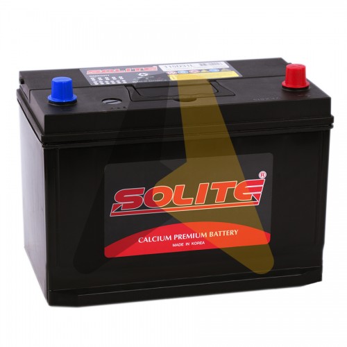 Автомобильный аккумулятор Solite 115D31L с бортиком 95R 750A