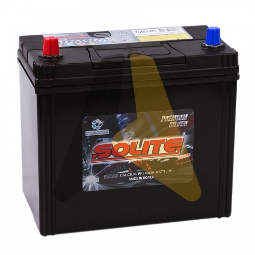 Автомобильный аккумулятор Solite Silver 70B24R 59L 520А
