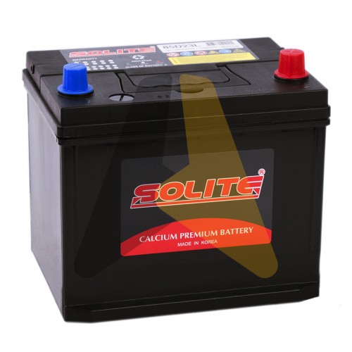 Автомобильный аккумулятор Solite 85D23L с бортиком 70R 580A