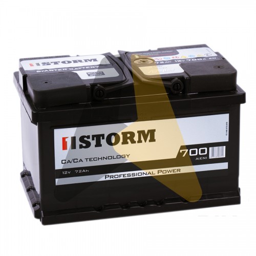 Автомобильный аккумулятор Storm Professional Power 72R низ. 700A