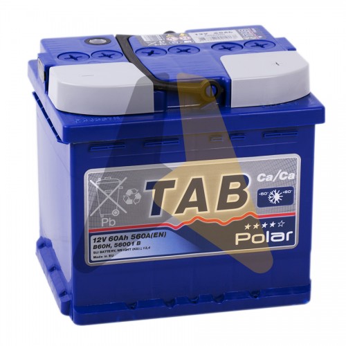 Автомобильный аккумулятор Tab Polar 60R кубик 560A  121260 56001