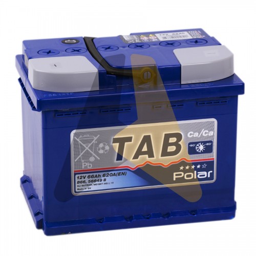 Автомобильный аккумулятор Tab Polar 66L 620A  121566 56013