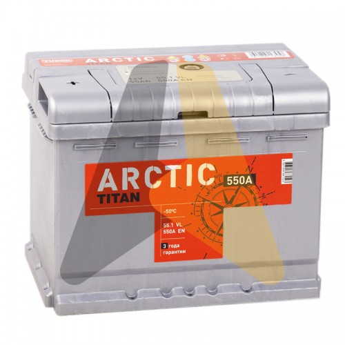 Автомобильный аккумулятор Titan Arctic 55L 550A