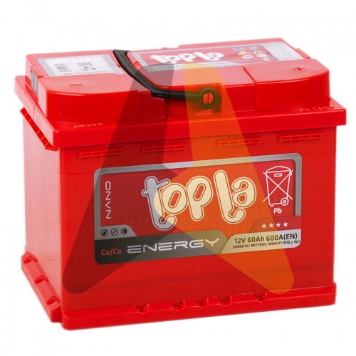Автомобильный аккумулятор Topla Energy 60R 600A  108060 56008