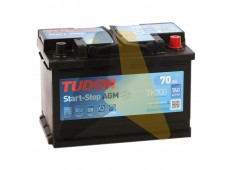 Автомобильный аккумулятор Tudor Start-Stop AGM 70R 760A  TK700