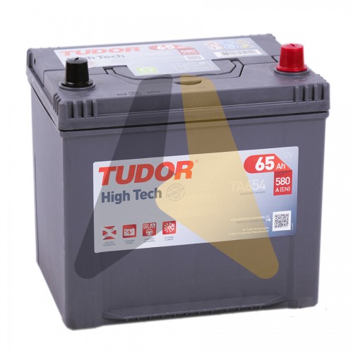 Автомобильный аккумулятор Tudor High-Tech 65R 580A  TA654