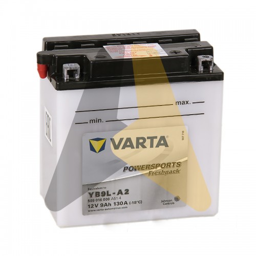 Автомобильный аккумулятор Varta FUNSTART Freshpack 9 Ач 80А 135x75x139 О.П. 509016008, YB9L-A2 сухозар.