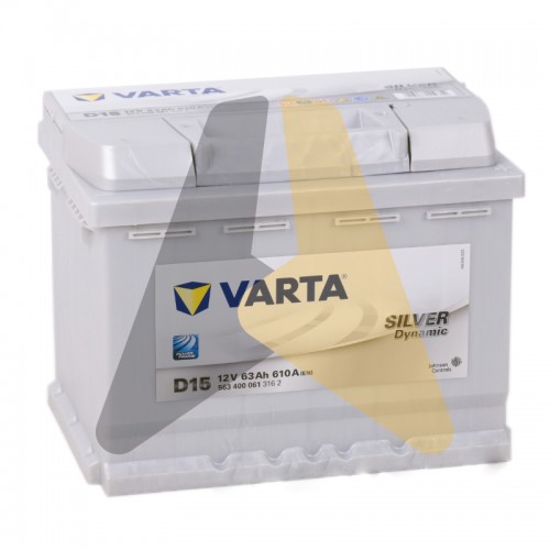 Автомобильный аккумулятор Varta Silver Dynamic D15 63R 610A
