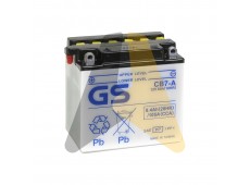 Автомобильный аккумулятор GS CB7-A YB7-A - 8 Ач 105A 136x76x136 П.П. Heavy Duty сух.зар. без компл GS YUASA