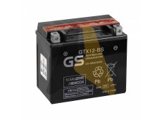 Автомобильный аккумулятор GS GTX12-BS YTX12-BS - 10 Ач 180А 151x88x131 П.П. AGM сух.зар. GS YUASA