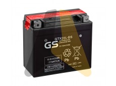 Автомобильный аккумулятор GS GTX20L-BS YTX20L-BS - 18 Ач 270А 177x89x157 О.П. AGM сух.зар. GS YUASA