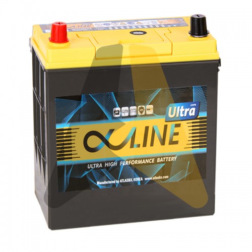 Автомобильный аккумулятор Alphaline Ultra 55B19R 50L 440A