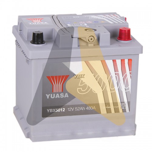 Автомобильный аккумулятор YUASA YBX5000 52R 480А  Silver High Performanse YBX5012