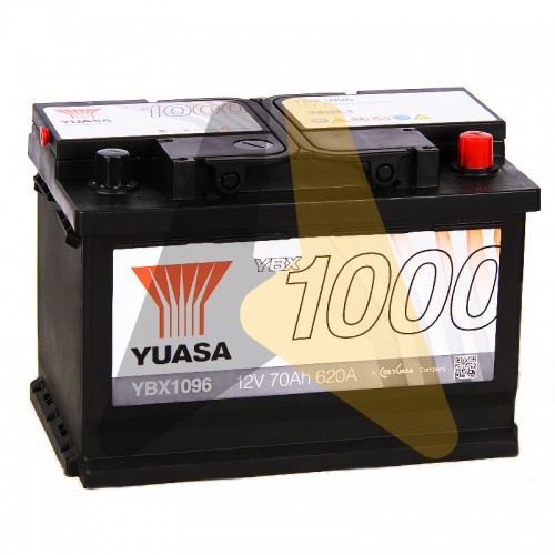 Автомобильный аккумулятор YUASA YBX1000 70R 620А  YBX1096