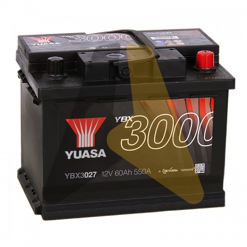 Автомобильный аккумулятор YUASA YBX3000 62R 550А  YBX3027