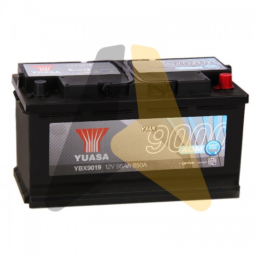 Автомобильный аккумулятор YUASA AGM 95R 850А  Start-Stop Plus, YBX9019