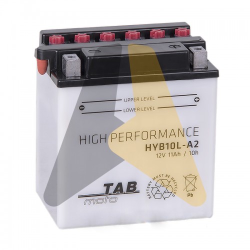 Автомобильный аккумулятор TAB moto Heavy Duty сух.зар. HYB10L-A2 11 Ач 160A 134х89х145