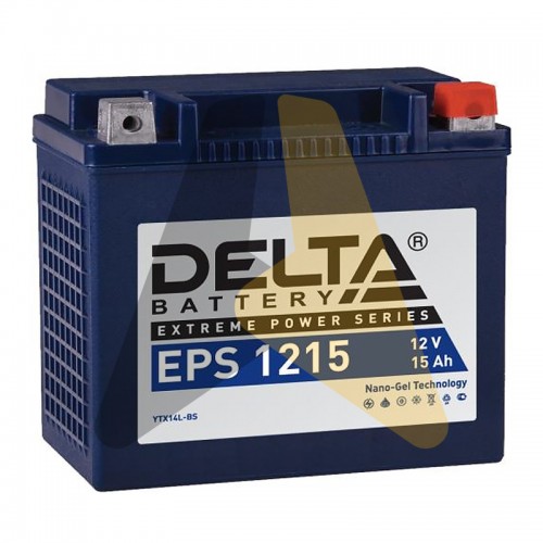 Мотоаккумулятор Delta EPS 1215 15 Ач, 220А 149x87x144 YTX14L- ВS О.П.