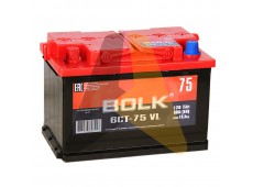 Автомобильный аккумулятор BOLK 75L 600A  AB751