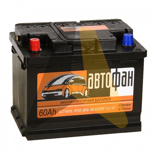 Автомобильный аккумулятор Автофан 60L 470A