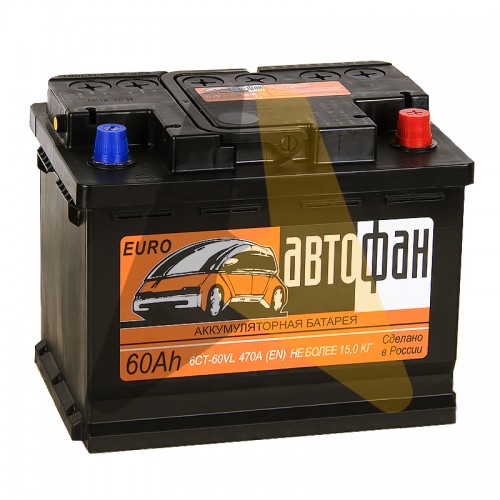 Автомобильный аккумулятор Автофан 60R 470A
