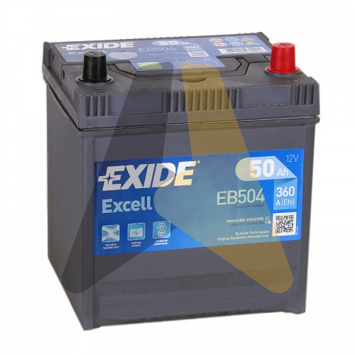 Автомобильный аккумулятор Exide Excell 50R 360A  EB504