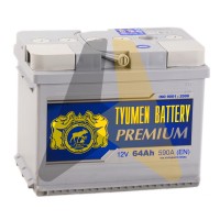 Tyumen  Premium 64 Ач П.П. 590A