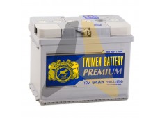 Автомобильный аккумулятор Tyumen  Premium 64 Ач П.П. 590A