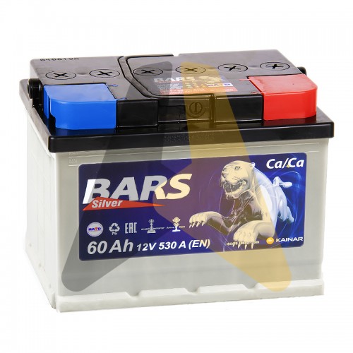 Автомобильный аккумулятор Bars 60R низ. 530A