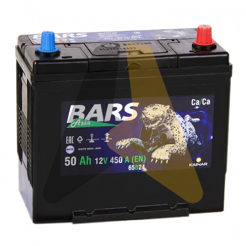 Автомобильный аккумулятор Bars Asia 50R уз. клеммы 450A