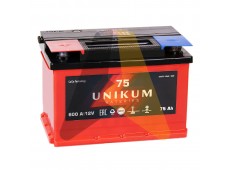 Автомобильный аккумулятор UNIKUM 75L 600A