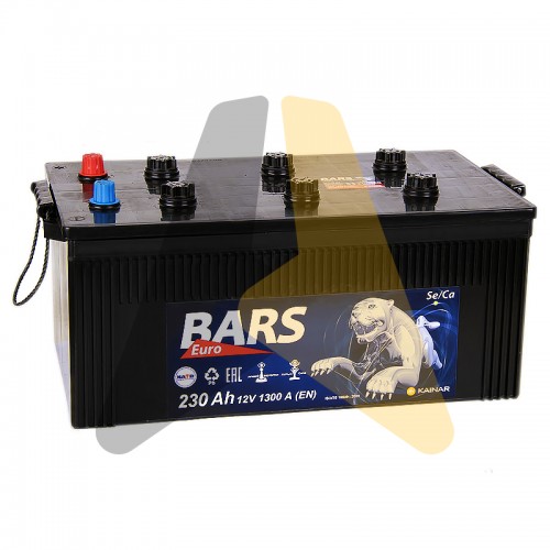 Автомобильный аккумулятор Bars 230 евро 1350A