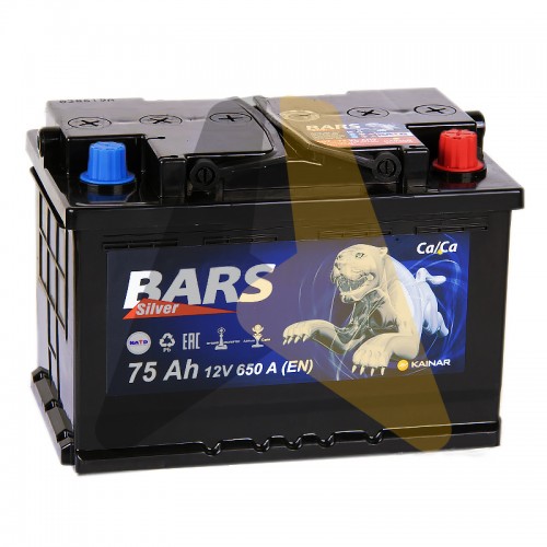 Автомобильный аккумулятор Bars 75R 650A