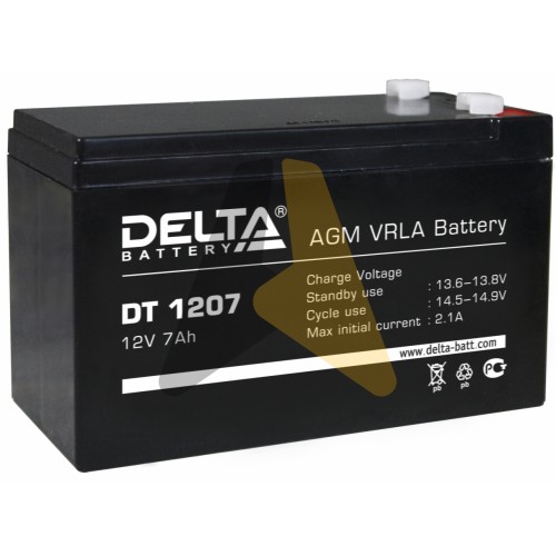Автомобильный аккумулятор UPS Delta DT 1207 7A