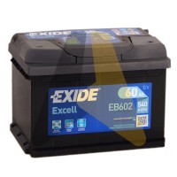 Exide Excell 60R 540A  EB602