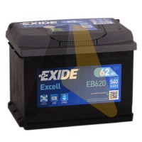 Exide Excell 62R 540A  EB620