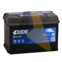 Exide Excell 74R 680A  EB740