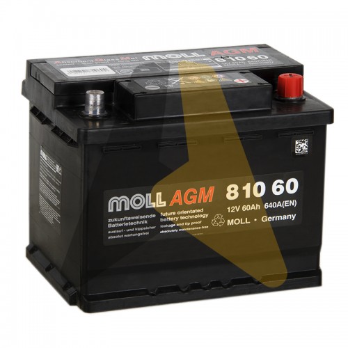 Автомобильный аккумулятор Moll AGM 60R Start-Stop 640A