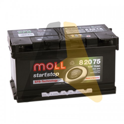 Автомобильный аккумулятор Moll EFB 75R Start-Stop 760A