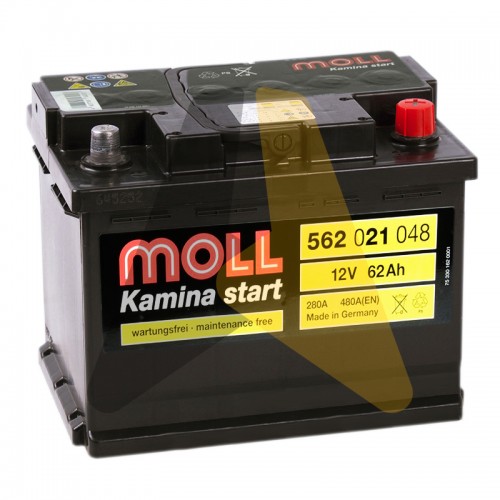 Автомобильный аккумулятор Moll Kamina Start 62R 520A