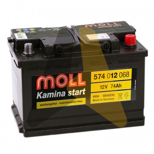 Автомобильный аккумулятор Moll Kamina Start 74R 680A