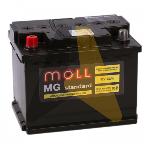 Автомобильный аккумулятор Moll MG Standard 60L 540A