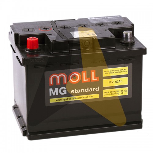 Автомобильный аккумулятор Moll MG Standard 62L 600A