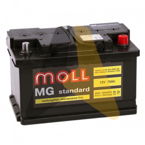 Автомобильный аккумулятор Moll MG Standard 75 SR 720A