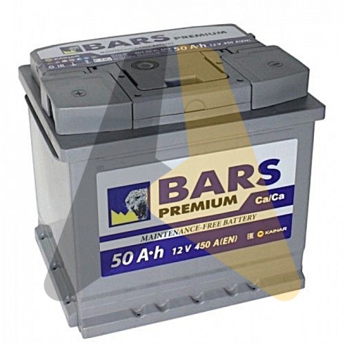Автомобильный аккумулятор BARS Premium 50 п.п. 450А